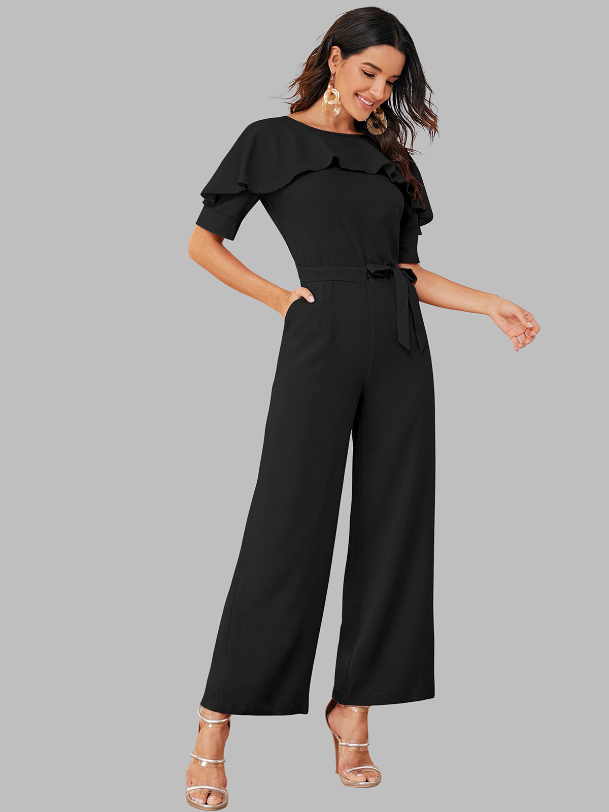 Dhunki 2841 – Designer Jumpsuit with Belt