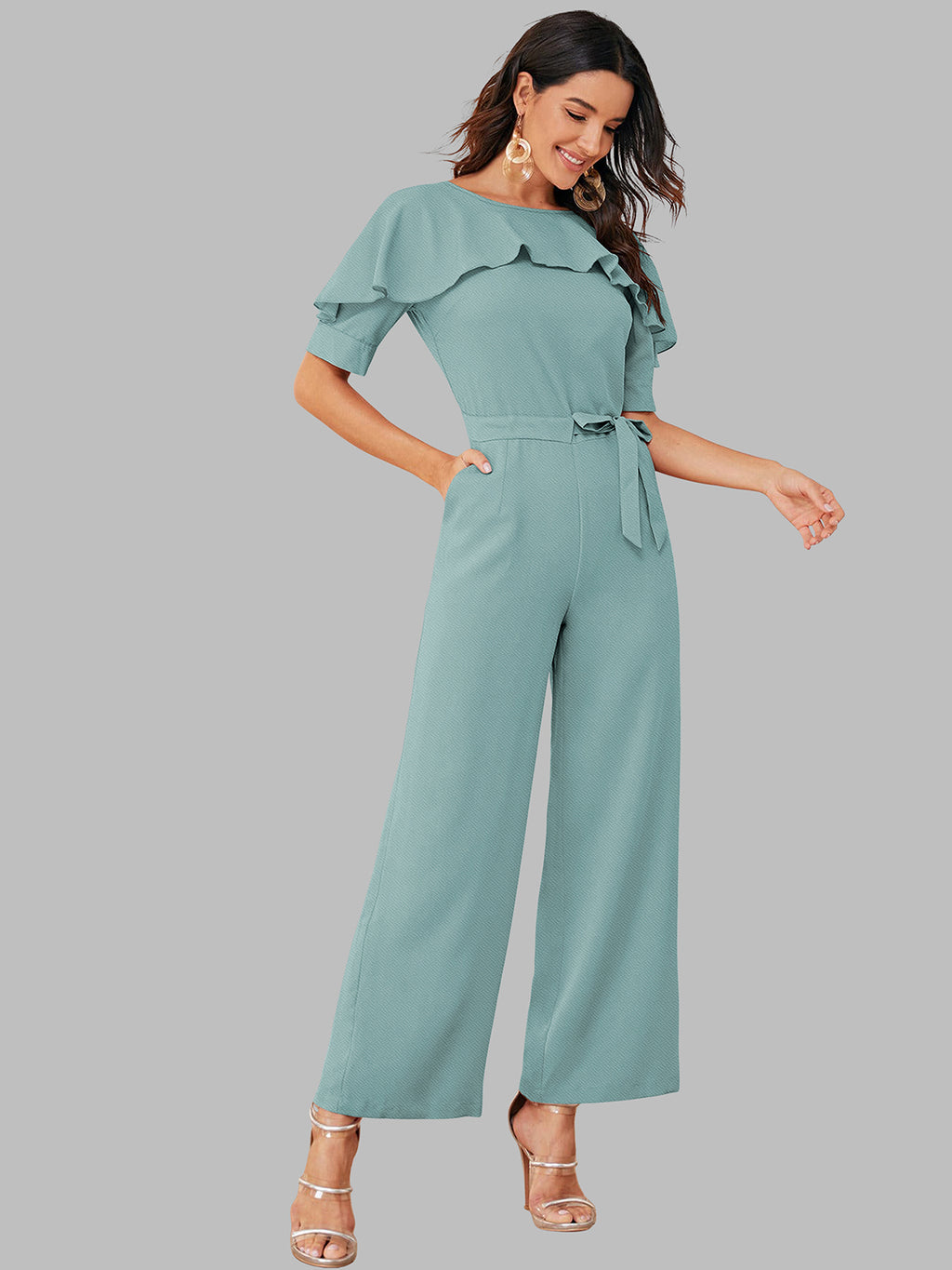 Dhunki 2841 – Designer Jumpsuit with Belt