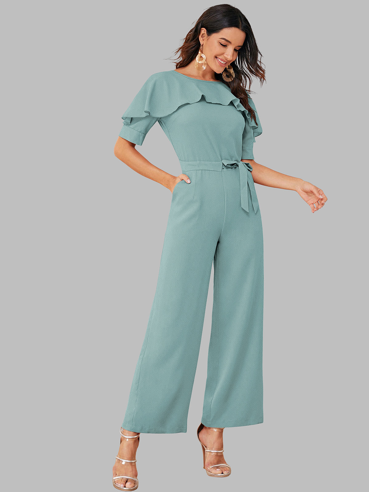 Dhunki 2841 – Designer Jumpsuit with Belt