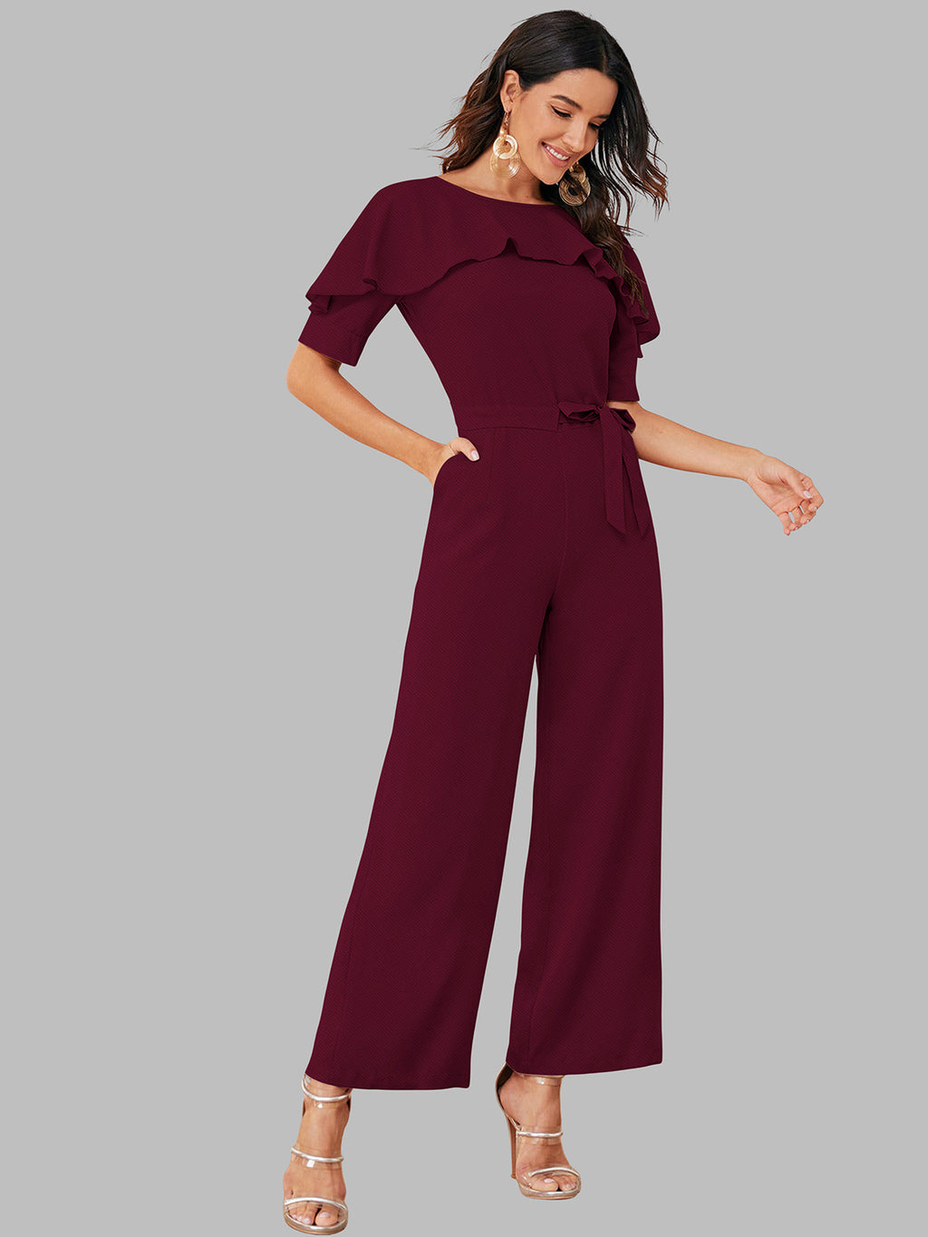 Dhunki 2841 – Designer Jumpsuit with Belt