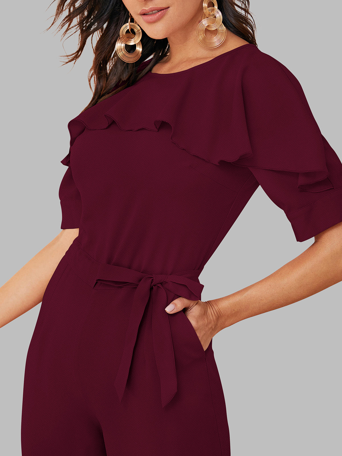 Dhunki 2841 – Designer Jumpsuit with Belt